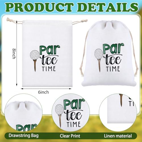 Locmeo 24 Pack Golf Party Favor Bags 8 x 10 Inch - Image 2