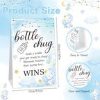 Trelaco 12 Pcs Baby Shower Bottle Chug Game, Elephant, Blue - Image 2