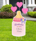 Welcome Home Baby Yard Decoration Sign, Its a Girl by Cute+News