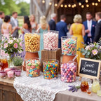 115 oz 6 Plastic Candy Bar Containers with 3 Tongs and 3 Scoops - Image 6