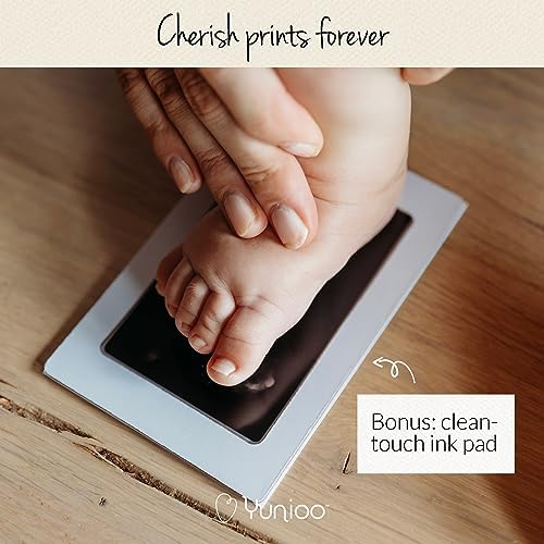 Yunioo Baby Keepsake Box with Baby Memory Book, Newborn Footprint Kit, Baby Milestone Cards, Tooth Fairy Keepsake Tubes and Memory Organizer Envelopes. Unisex Baby Shower Box for Boy or Girl - Image 6