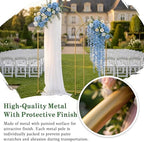 Metal Arch Backdrop Stand 7.2FT+6FT: Wedding Arch Frame for Ceremony Balloon Arch Stand for Birthday Anniversary Wedding Party Baby Shower - Image 3