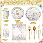 400 Pcs Miss to Mrs Bridal Shower Plates Napkins Weddng - Image 2