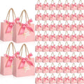 Colarr 60 Pcs Small Thank You Gift Bags with Handles,Dusty Rose Pink Ribbon by Colarr