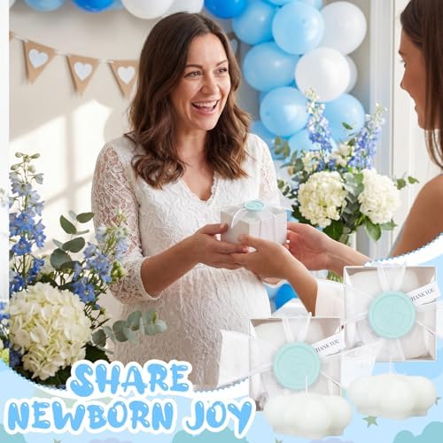 Treela 24 Sets Cloud Tealight Candles Party Favors, Elegant, White - Image 6
