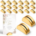 Vicenpal 20 Pcs Table Number Holders Acrylic Stands,Semicircular,Gold by Vicenpal