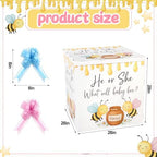 AmazingSpark 28in Giant Gender Reveal Gift Box Kit, What Will Baby Bee - Image 2