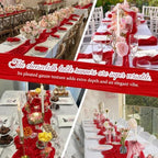 Red Cheesecloth Table Runners 10FT Runner for Events Table Decor - Image 6