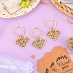 50 Pieces Diamond Shape Keyring/keychain for Bridal Shower,Wedding Party Decorations,Game Prizes, Favors,Gift,Decor,Souvenirs to Guests Bulk with Thank You Tags and Gift Bags - Image 6