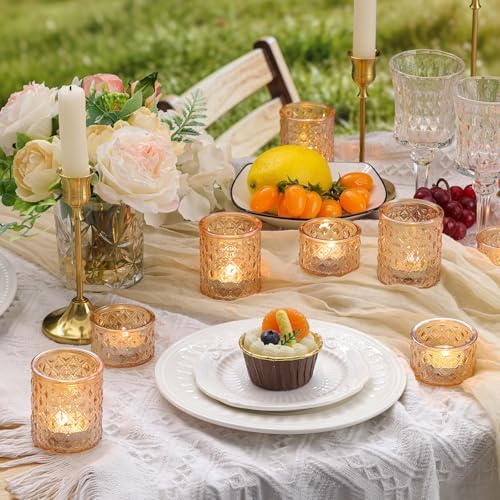 36 Pcs Assorted Gold Votive Candle Holders, Gold Tea Lights Candles Holders - Image 5