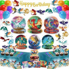 178Pcs Dragon Birthday Party Supplies Set Fantasy Dragon Knight Decoration by WelcometoMinFyberd