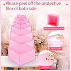 Geelin 8 Pack Acrylic Buffet Display Risers for Food Jewelry,Pink,Flat - Image 3