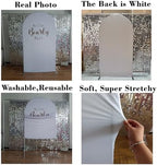 White Arch Stretchy Fabric Covers for Baby Shower We Can Bearly Wait Theme Arched Stand Cover Birthday Party Decoration Favors Props (2.2x5FT) - Image 6