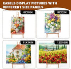 AROIC 8 Pack 15 Inch Wood Easels, Easel Stand for Painting Canvases - Image 5