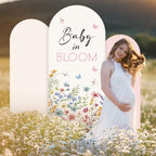DERTE 3 Pcs Baby in Bloom Arch Backdrop Cover - Image 7