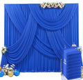 40ft x 15ft Royal Blue Wrinkle Free Backdrop Curtains for Wedding Party Backdrops Curtain Drapes Fabric Decorations Photo Back Drop Cloth for Baby Shower Photography Stage Reception by Tao-GePartyDecorations
