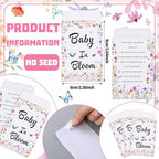Ctosree 50 Sets Wildflower Baby in Bloom Baby Shower Seed Packets Favors - Image 4