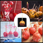 Yahenda 60 Pcs Kraft Candy Apple Boxes with Hole and Stick 4" x 4" x 4" Candied Apple Cake Cookies Chocolate Gift Boxes with Clear Window Caramel Apple Boxes for Wedding Baby Shower Party (Black) - Image 5