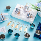 Vesici Baby Shower Party Favors Bottle Openers Keychains, 25 Sets, Boy - Image 5
