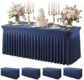 4Pack Spandex Tablecloth for 6FT Rectangle Table,Table Skirt by Baoszty