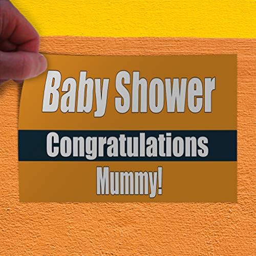 Decal Stickers Multiple Sizes Baby Shower Congratulations Mummy! Industrial Vinyl Safety Sign Label Lifestyle 36x24Inches - Image 4