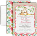 Amanda Creation Pink Watercolor Owl Baby Shower Invitations for Girls, Baby Shower Invitations with Owls, 20 Personalized 5x7 Double-Sided Cards with White Envelopes, Made in USA by AmandaCreation