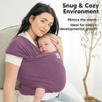 KeaBabies Baby Wrap Carrier, All in 1 Original Baby Carrier (Dark Mauve) - Image 6