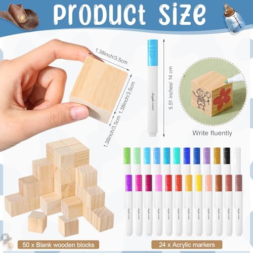 Tatuo 75 Pcs Baby Shower Party Block Games Sign to Decorate,Cowboy - Image 3