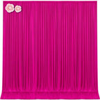 10ft x 15ft Hot Pink Wrinkle Free Backdrop Curtains for Wedding Party Backdrops Curtain Drapes Fabric Decorations Photo Back Drop Cloth for Baby Shower Photography Stage Reception by Tao-GePartyDecorations