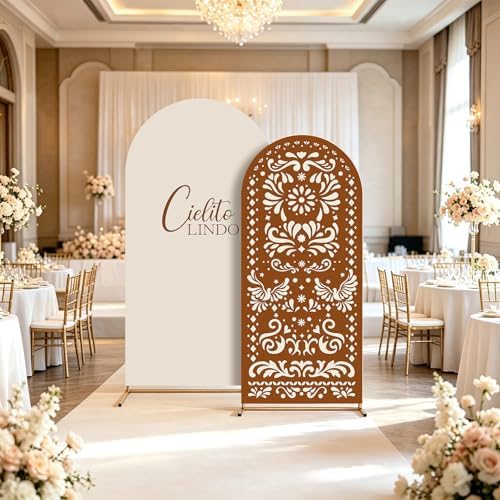 Cielito Lindo Arch Backdrop Cover, HYMENEX 6ft and 7.2ft Mexican Arch Backdrop Cover for Cielito Lindo Party Decorations Mexican Talavera Wedding Bridal Baby Shower Party Supplies - Image 4