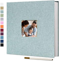 Vienrose Self Adhesive Photo Album with Window 13x12.6 60 Pages Turquoise by Vienrose