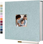 Vienrose Self Adhesive Photo Album with Window 13x12.6 60 Pages Turquoise by Vienrose