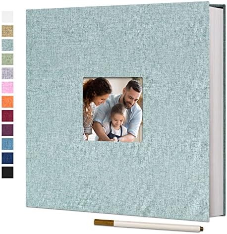 Vienrose Self Adhesive Photo Album with Window 13x12.6 60 Pages Turquoise by Vienrose
