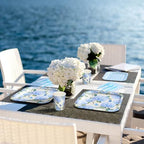 350 Pcs Hydrangea Floral Paper Plates and Napkins Set Disposable - Image 6