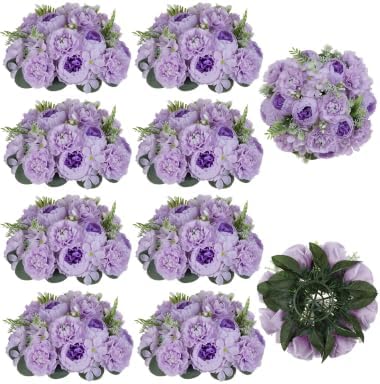BLOSMON Flower Balls for Wedding Centerpieces: 10 Pcs, 9.5 Inch, Lilac by Blosmon