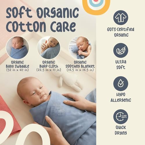 ARI MES Baby Gift Set for Newborns, Baby Shower Gift Basket with Swaddle - Image 3