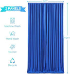 10ft x 15ft Royal Blue Wrinkle Free Backdrop Curtains for Wedding Party Backdrops Curtain Drapes Fabric Decorations Photo Back Drop Cloth for Baby Shower Photography Stage Reception - Image 5