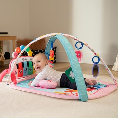 Baby Einstein Ocean Explorers 4-in-1 Kickin Tunes Jellyfish Jamboree Music & Language Discovery Gym, Pink, Ages 0 Months and Up - Image 2