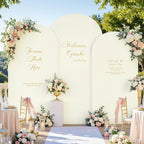 Beige Purple Arch Backdrop Cover Set of 3 6FT 6.6FT 7.2FT Spandex Photo Wedding Arch Covers Stretchy Backdrop Baby Shower Birthday Party Lilac Lavender Arch Stand Cover Bridal Shower Decoration - Image 3