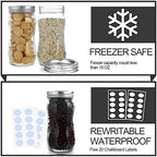 KAMOTA 16oz Regular Mouth Mason Jars, 16 Pack with Lids & Bands - Image 4