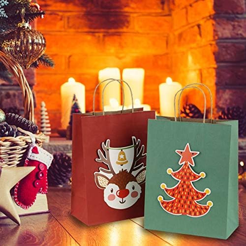 BagDream Medium Gift Bags with Handles 8x4.25x10.5 Sage Green 100 Pcs Bulk - Image 3