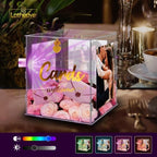 Acrylic Wedding Card Box with Picture Frame, Acrylic Card Box with Slot, Clear Gift for Wedding Reception Anniversary Graduation Birthday Party Baby Shower - Image 6