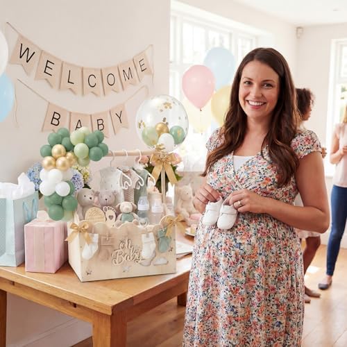 Green, Wooden Baby Shower Crate Closet,Hollow - Image 2