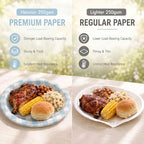 400 Pcs Pcs Blue Gingham Paper Plates and Napkins Set for 50, 9" Dinner Plates & 7" Dessert Plate, Baby Boy Shower Birthday Party - Image 6