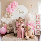 Baby Shower Girl Decorations, 6.6FT Pink Balloon Arch Kit - Image 5