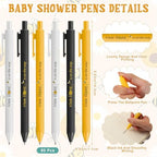 Engrowtic 80 Set Bee Baby Shower Gifts Pens for Guest Bee Themed Baby Shower Party Favors Ballpoint Pens with Thank You Cards Cute Gender Reveal Game Prizes Birthday Return Gifts Souvenirs Supplies - Image 3