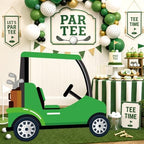 4 Ft Green Golf Cart Corrugated Plastic Standee Large Photo Prop - Image 3