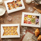 Moretoes 60pcs 16x11x2.5 Inches Bakery Boxes with 3 Style Window - Image 6
