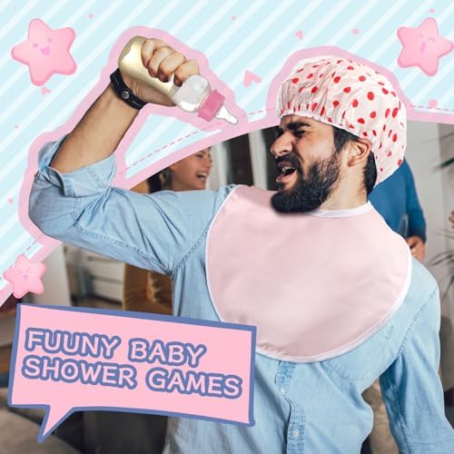 Chicingyou 8 Sets Bottle Chug Baby Shower Games, Stylish Style, Pink - Image 3
