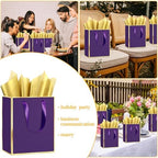 Epoesch 24 Pack Gift Bags with Handles & 24 Tissue Papers – 8x5x10 Inches - Image 6